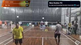 ALL INDIA SHUTTLE BADMINTON MEGA TEAM EVENT - MD 70+ (Round-1)