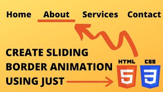 Sliding Border Animation on Menu with CSS