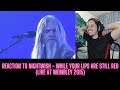 FIRST TIME REACTION / ANALYSIS! TO NIGHTWISH -  WHILE YOUR LIPS ARE STILL RED (LIVE AT WEMBLEY 2015)