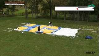 Pole Tent Basics - Folding \u0026 Rolling a 20' x 40' Pole Tent