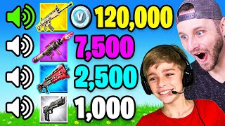GUESS The SOUNDS w/ MY SON For 100k VBUCKS (Fortnite)