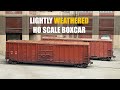 Lightly Weathering an HO Scale Boxcar