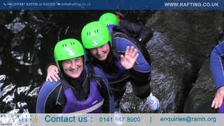 RAMH - Canyoning with Splash White Water Rafting Aberfeldy, Perthshire.