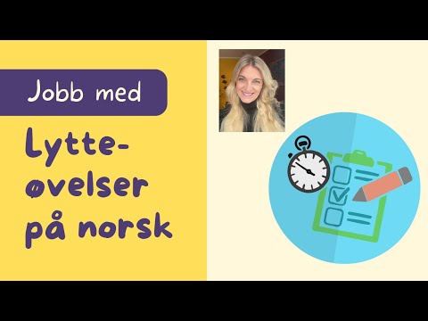 Hvordan Forstå Muntlig Norsk På Høyere Nivå I B2 I Video 66 - YouTube