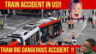 A Universal CityWalk tram crash injures 10 people, 1 critically