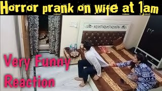 ghost Prank on wife | prank in India on wife , Epic Reactions