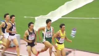 2016 日本陸上競技選手権 男子 Men's 800m 予選1組 Heat1