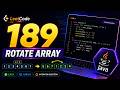 LeetCode 189 Explained | Rotate Array Step by Step
