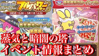 【ぷよクエ】新キャラ蒸気ハーピーと蒸気カーバンクル登場！蒸気と暗闇の塔イベント情報まとめ