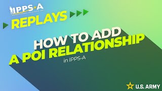 How to Add a POI Relationship