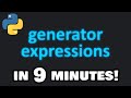 Learn Python generator expressions in 9 minutes! ♻️
