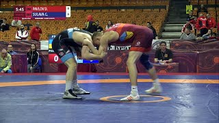 1/4 FS - 74 kg: D. PAVLOV (UKR) v. G. SULAVA (GEO)