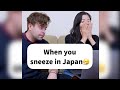 WHEN YOU SNEEZE🤧 IN JAPAN #shorts