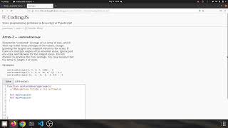 Codingjs (Codingbat) solution Array-2 --centeredAverage