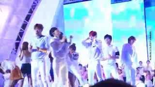 150814 DMZ 평화콘서트 단체로 깜짝 놀라쏘 'ㅅ'