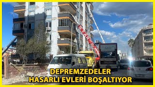 Osmaniye'de Depremzedeler, Hasarlı Evleri Boşaltıyor