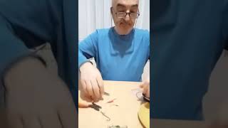 düğümsüz düğüm atarak 10 cm lik çelik tel ile hızlı lüfer takımı hazırlama