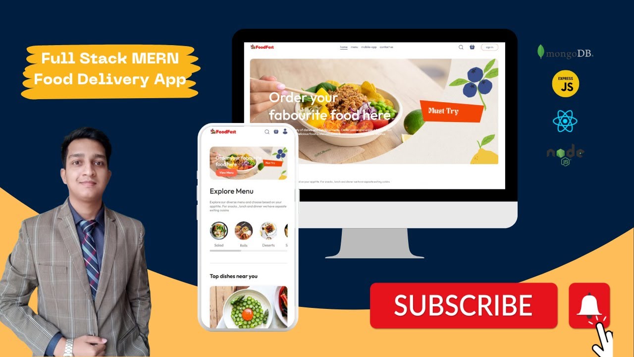 Full Stack Food Delivery App With Mern Stack Complete Demo Tutorial