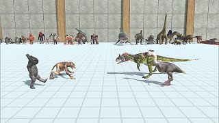 HUMANOID VS PREHISTORIC ANIMAL - Animal Revolt Battle Simulator