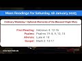 ದೇವ್ ಸ್ತುತೆಚಿಂ ವಾಚ್ಪಾಂ saturday 18th jan 2025 daily bible readings in konkani ದಿಸ್ಪೊಡ್ತೊ ಬೈಬಲ್