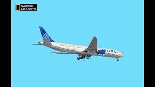 United Airlines Flight 35 - Landing Animation 2