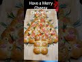 CHRISTMAS TREE CHEESY PULL APART BREAD #Shorts