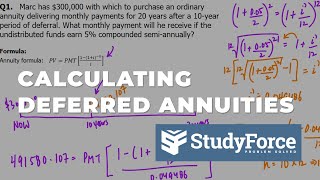 Calculating Deferred Annuities