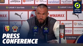 Press Conference RC LENS - OGC NICE (0-1) / Week 21 - Ligue 1 Uber Eats / 2022-2023