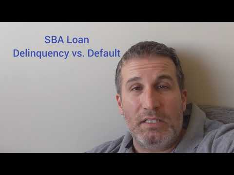 SBA Loan Delinquency Vs Default Explained By An Attorney - YouTube