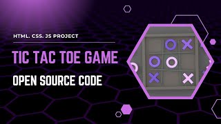 Tic Tac Toe Game using HTML, CSS & JavaScript | Beginner Frontend Project