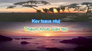 Thaum Hnub Yuav Poob Karaoke By: Xib Fwb Lis Pov