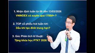 Chứng khoán hàng ngày: Nhận định thị trường tuần từ 09 đến 13/03: VNINDEX đang tạo đỉnh trung hạn?