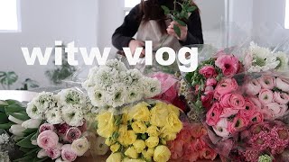 Vlog 플로리스트 브이로그 꽃시장 다녀온 날 해피푸드 부산 여행 🥞호떡 만들어 먹는 일상 숲속 브이로그