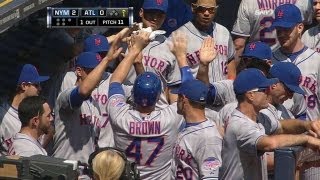 NYM@ATL: Brown crushes a two-run homer to left