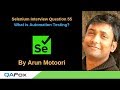 Selenium Interview Question 55 -  What is Automation Testing?