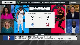 ESPN NBArank REACTION: Trae Young ranked higher than Kyrie Irving? 👀 | NBA Today