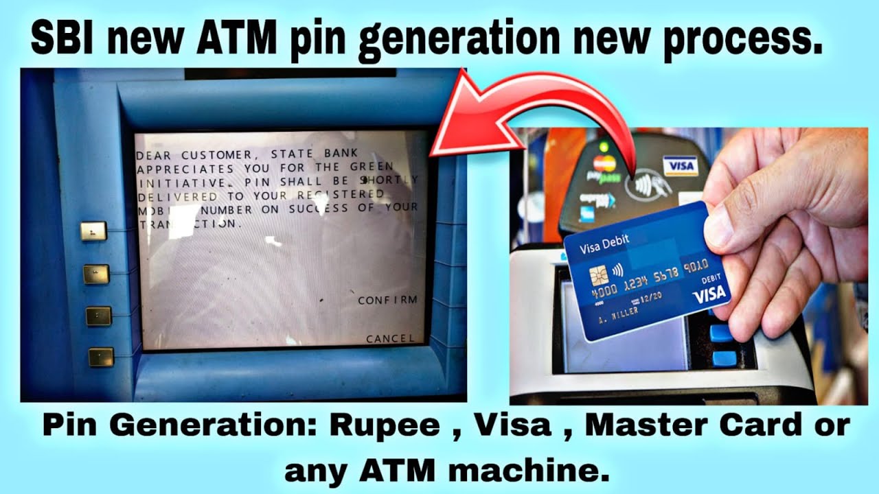 Sbi New Atm Card Pin Generation Youtube