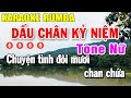 Dấu Chân Kỷ Niệm Karaoke Tone Nữ ( Am ) Nhạc Sống Rumba Mới Nhất | Trọng Hiếu