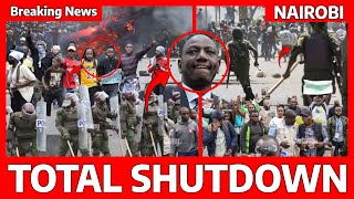 TOTAL SHUTDOWN in NAIROBI as DEMOSTRATIONS Begin POLICE LORRIES arrive BAD NEWS to PROTESTORS!