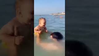 Cute baby laughing with daddy #shorts #asmr #cute