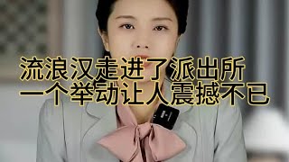 流浪汉走进了派出所，一个举动让所有人都震撼不已#正能量