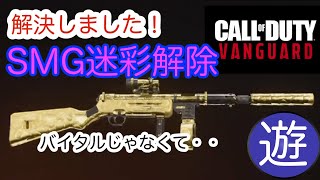 【解決】CoD:V SMG迷彩解除のバイタルってのは誤りでした【COD VANGUARD】