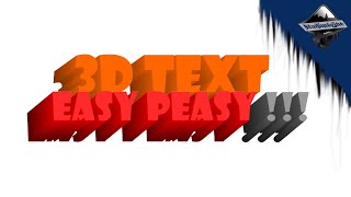 INKSCAPE TUTORIAL ~ 3D TEXT BASIC