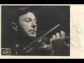 Milstein - Bach : Sonata for Solo  Violin No.2 BWV.1003 (1956)