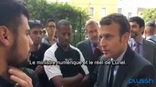 Macron à Lunel : avant les gilets jaunes, le costume !