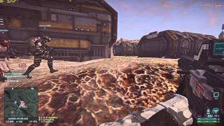 Planetside 2 - 48+ fight at Dahaka uplink hub - HC1 Cougar gameplay