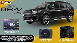 Honda BRV 2022 Upgrade HU Android, Subwoofer \u0026 Peredam Alumunium Full Body | By : Clarity Sound Art