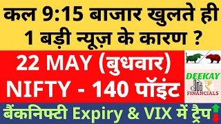Nifty Analysis & Target For Tomorrow | Banknifty Wednesday 22 May Nifty Prediction For Tomorrow