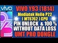 VIVO Y93  MEDIATEK CPU  PIN UNLOCK WITHOUT DATA LOSS USING UMT PRO TOOL