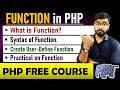 PHP Tutorial - PHP Functions Tutorial in Hindi | Function in PHP #php_tutorial